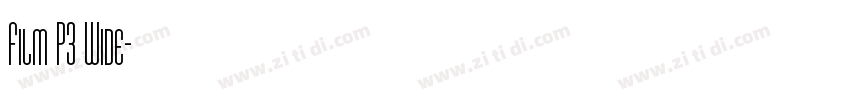 Film P3 Wide字体转换